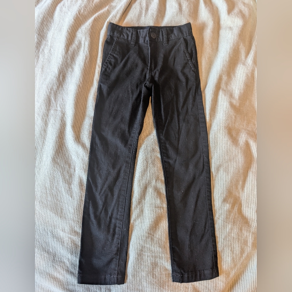 Boys Size 6 Very Slim Fit Pants, Black